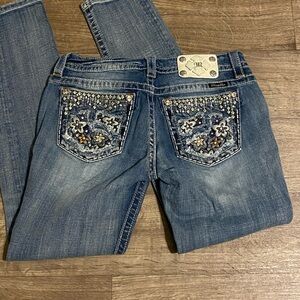 Super cute! Miss Me embellished bling jeans size 29/31